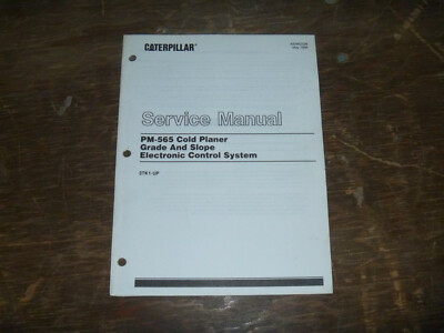 CAT Caterpillar PM565 Cold Planer Grade Elect System Service Repair Manual 3TK1-