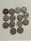 Silver Dime Lot Total Of 14 90% Silver Dimes