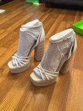 Sam Edelman Women's White and Cream Sandal