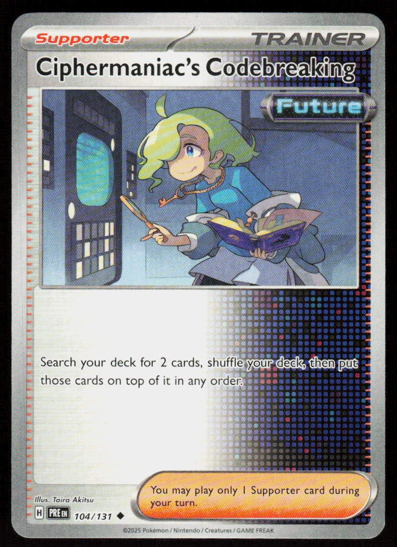 Ciphermaniac's Codebreaking 104/131 Uncommon Prismatic Evolutions Pokemon NM