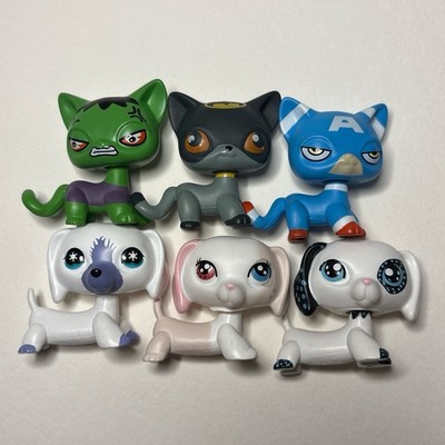Littlest Pet Shop LPS Lot of customs mystery pets dachshund shorthair cat