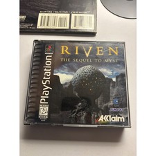 Riven The Sequel to Myst Sony PlayStation PS1 5-Disc Set with Strategy Guide
