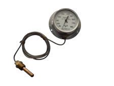 Trerice Dial Thermometer Model V80035  30 F / 180 F - 3.5" Dial, 5' Lead -NOS