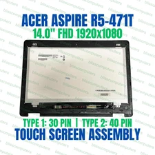 14" Acer Aspire R14 R5-471T LCD Touch Screen Display Assembly REPLACEMENT Bezel