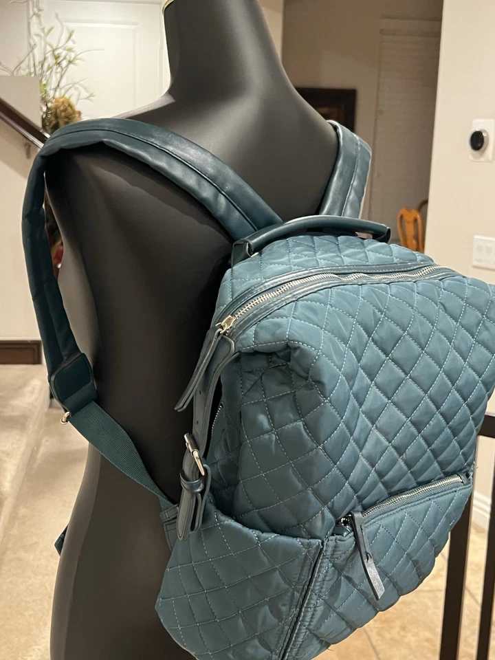 Tommy Bahama Verde azulado increíble mochila acolchada con bolsillos con cremallera para computadora portátil Foto 4 de 4