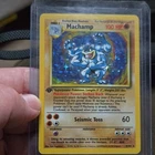 Pokémon Machamp 1st Edition Base Set Holo Rare 100 HP Seismic Toss 8/102 1999