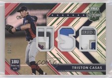 2018 Panini Elite Extra Edition USA Materials Emerald 2/10 Triston Casas hg6