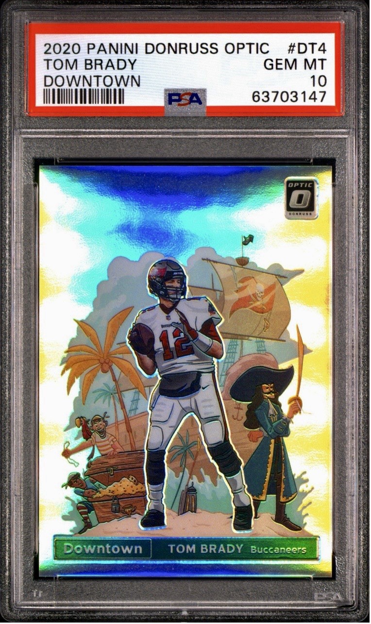 2020 Donruss Optic Tom Brady Downtown SSP #DT-4 Buccaneers PSA 10 💎