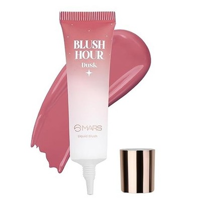 MARS Liquid Blush Hour (12 ml) (05-DUSK) | Dewy-Matte Finish | Hochpigmentiert