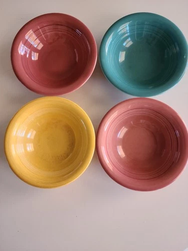 Homer Laughlin Harlequin Oatmeal Bowls 6 1/4 Set Of 4