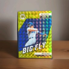 2022 Panini Mosaic Pete Alonso Big Fly Reactive Yellow Prizm /99 New York Mets