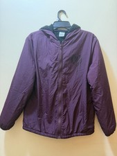 Victoria  s Secret PINK Jacket XS/S Purple Sherpa Lined Hooded Full Zip Coat