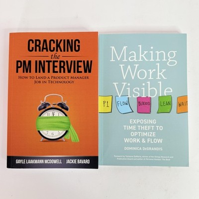 Product Management Book Lot Cracking the PM Interview Making Work Visible PB