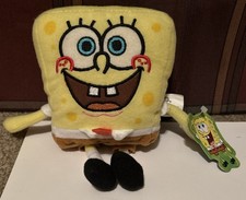 Sponge Bob Square Pants Plush 7  Nanco Viacom 2002 Toy Stuffed Animal With Tags