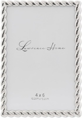 Lawrence Rahmen Seil Design Metallrahmen, 4x6, silber
