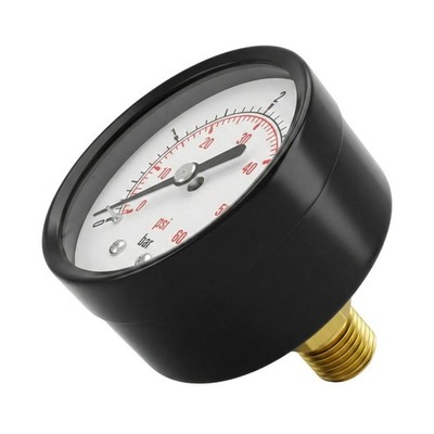 Manometer 0-10bar 1/4 Zoll Klasse 2,5 Anschluss hinten Durchmesser 50mm Druckmes