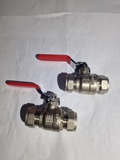 TPK 22×22mm Lever Ball Valve Top Red Handle