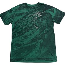 XTREME COUTURE by AFFLICTION Green AXE SLINGER Short Sleeve Slim Fit T-shirt NWT