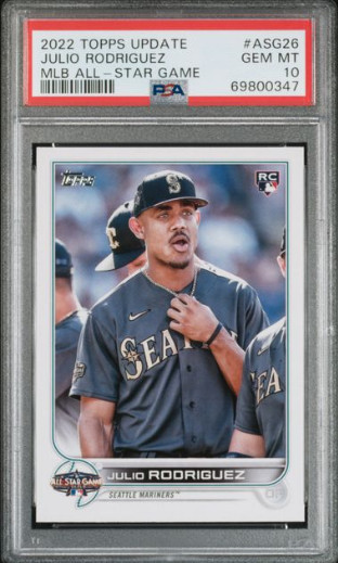 Julio Rodriguez 2022 Topps Update All-Star Game Rookie RC #ASG26 Gem Mint PSA 10