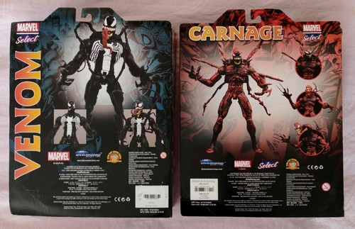 CARNAGE + VENOM Marvel Diamond Select Action Figure Disney Store Exclusive NEW - Imagen 2 de 5