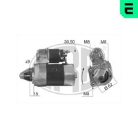 ERA Anlasser Starter 220162A 12V FüR Fiat Panda Cinquecento UNO 127 Fiorino 600