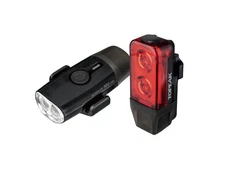 Topeak Usb Rechargeable Light Set, Headlux 100 Front And Taillux 25 Rear, Black_