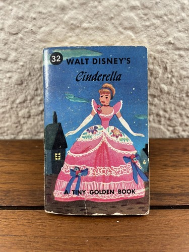 Walt Disney's Cinderella's Ball Gown Tiny Golden Book 1950 Vintage Grant Werner