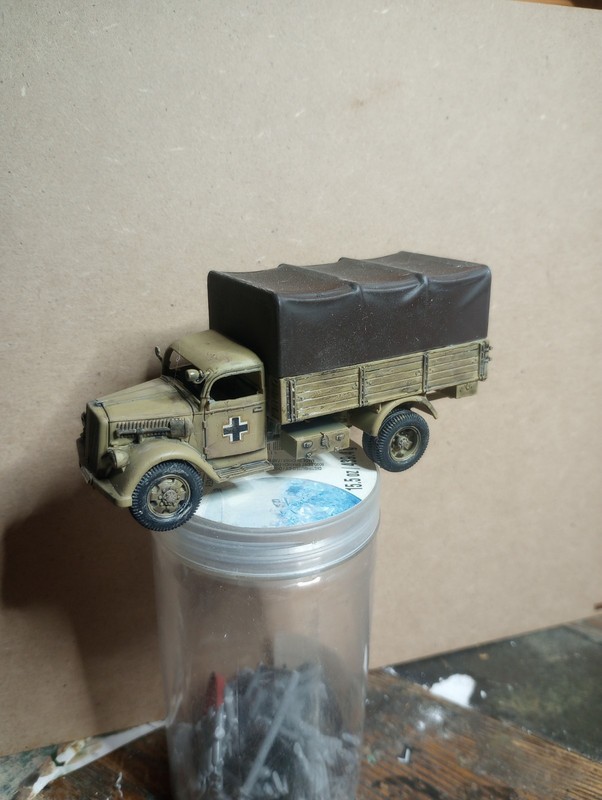 Bolt Action 28mm 1/56 German Opel Blitz truck Built Painted