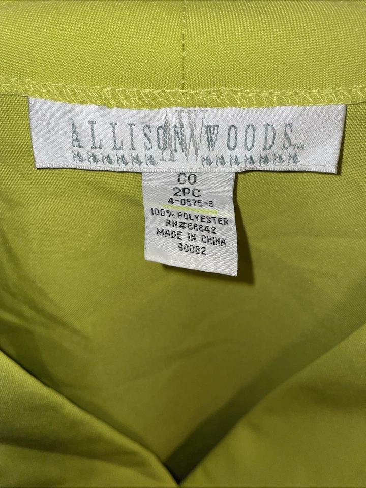 Chaqueta de vestir Allison Woods para mujer talla 4XL verde negocios formal boda Foto 2 de 4