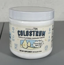 Legendairy Milk Colostrum Chewables Vanilla Flav Digestive Health Bloating 60ct