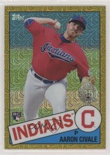 2020 Topps Silver Pack 1985 Chrome Baseball Series 2 Gold 39/50 Aaron Civale 4z8