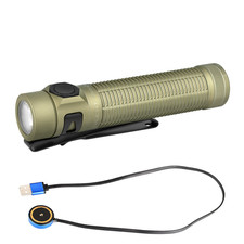 Olight Baton Ultra Olive Green 1800 Lumens & Baton 4 Arctic Flame