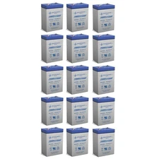 Power-Sonic 6V 4.5AH SLA Battery for WildGame Innovations WGI-6VB - 15 Pack