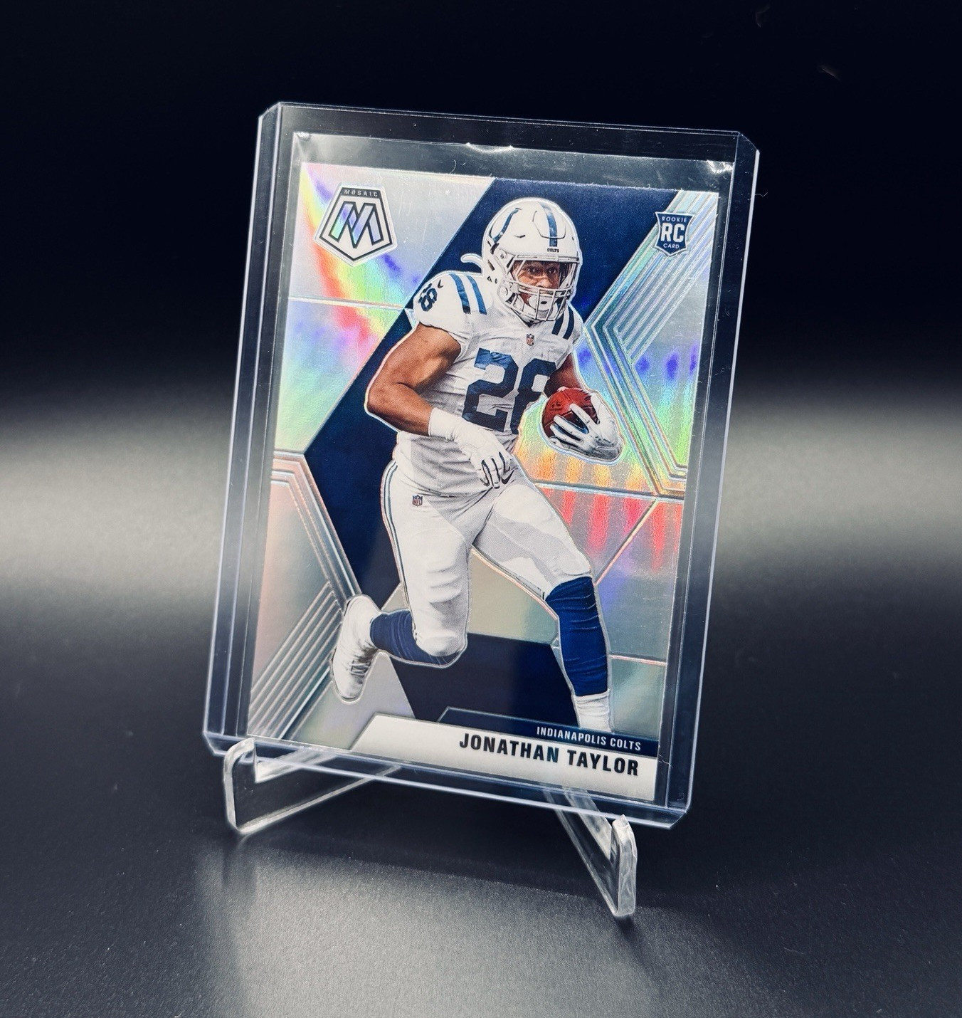 2020 Panini Mosaic Jonathan Taylor Rookie Silver Prizm - Colts #216