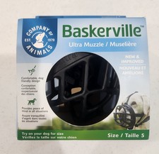 NEW Baskerville Ultra Muzzle For Large L Dogs Size 5 Comfort Company Of Animals