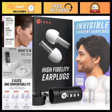 Reusable High Fidelity Concert Ear Plugs   Noise Reducing Hearing Protection for