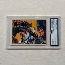 Julie Newmar Signed 1966 Topps Batman Deadly Claws Card #34 PSA/DNA