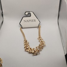 Napier Chunky Gold-Tone Chain Link Statement Necklace