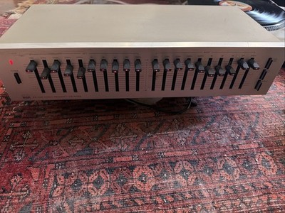Vintage 1983 BSR EX-100 Stereo Frequency Equalizer - Tested Working