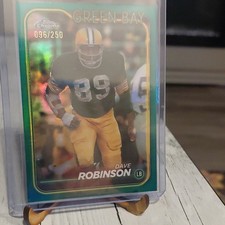 Topps Chrome Teal Refractor #76 Dave Robinson /250 Green Bay Packers 2024