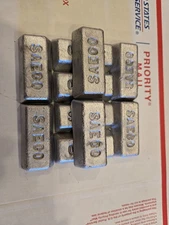 Clean Lead Ingots Lot of 10 Pounds 1# ingots +- priority shipping 
