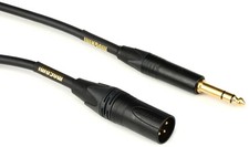 Mogami Gold TRSXLRM-03 Balanced 1/4-inch TRS Male to XLR Male Patch Cable - 3