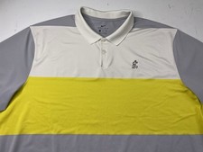 Nike Disney Mickey Mouse Color Block Striped Poly Golf Polo Shirt Mens XXL