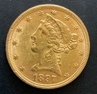 1897 $5 Gold Liberty Coin