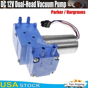 Parker 12V DC Mini Vacuum Diaphragm Pump Brushless Motor Double Head Air Pump FY