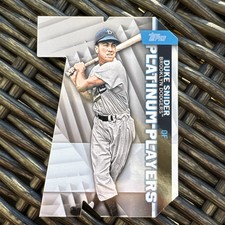 DUKE SNIDER - 2021 Topps Update Series Platinum Players Die Cut #PDC-60 DODGERS