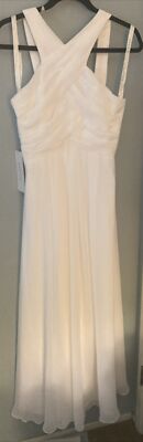 azazie Style Kaleigh bridesmaid dress Color White Size J16