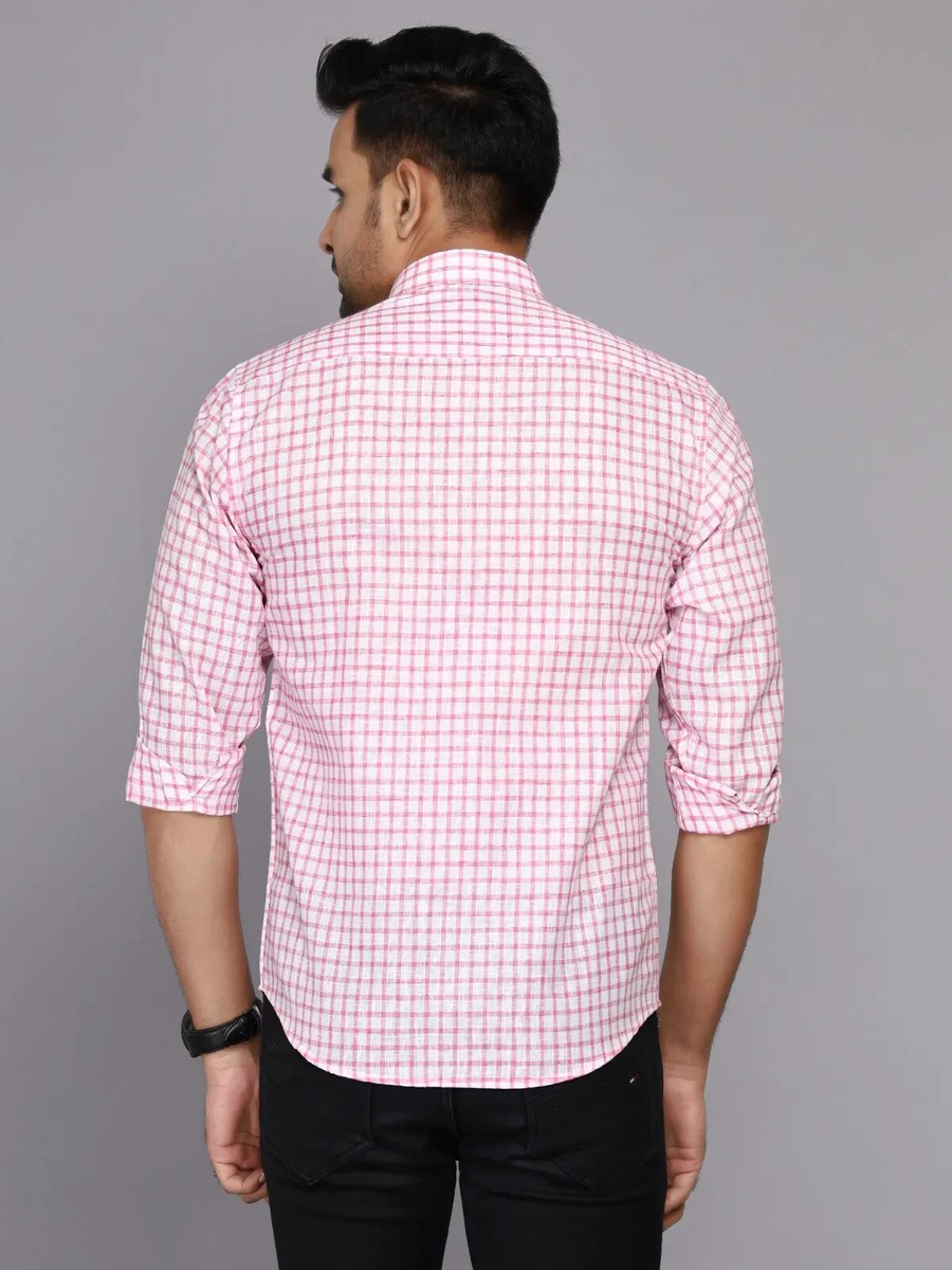 トップス COTTON LINEN CHECK SHIRT No Iron™ Plum Striped Linen Shirt | Chico's