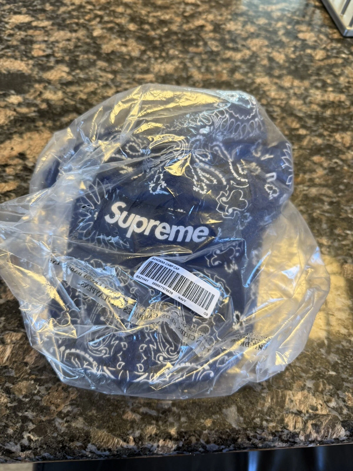 Casquette de camp bandana suprême marine SS21