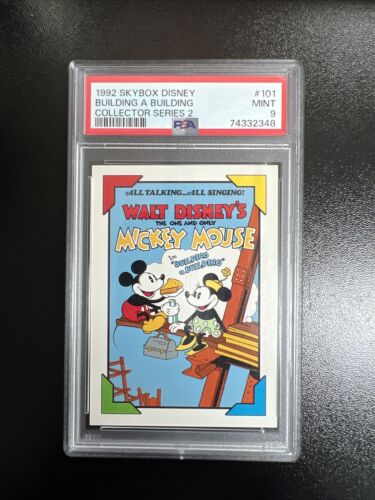 Disney Collector Series 2 Skybox 1992 #101 Building A Building 1933  PSA 9 - Picture 1 of 2